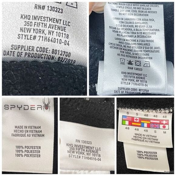 SPYDER Color-Block Full-Zip Gray jacket Small - Picture 5 of 9